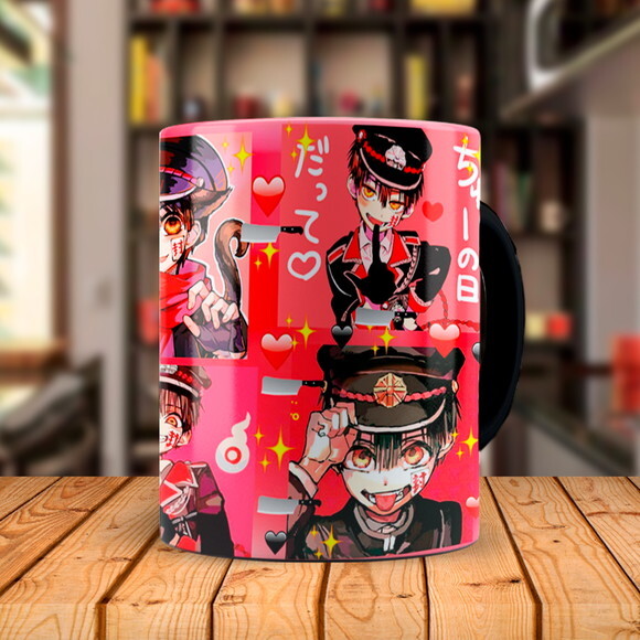 Caneca Mágica Toilet-bound Hanako-kun com Nome + Caixinha