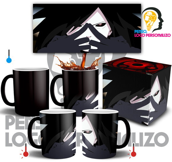 Caneca Mágica Uchiha Madara Naruto Shippuden + Caixinha #001