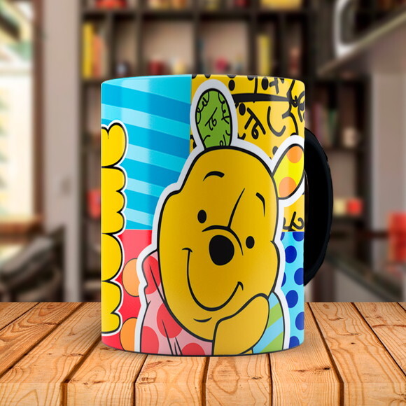 Caneca Mágica Ursinho Pooh Personalizado com Nome