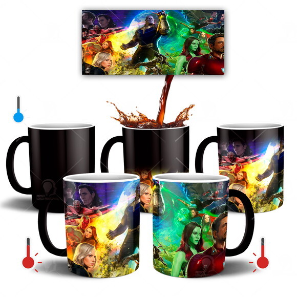 Caneca Mágica Vingadores Avengers Guerra Infinita - Mod 003