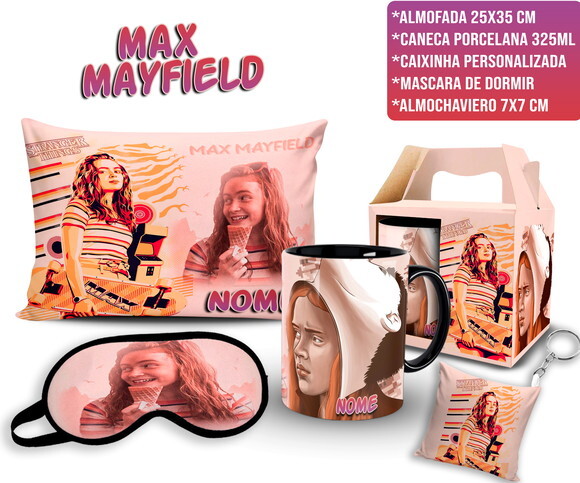 Caneca Max Stranger Things + Kit Personalizado com Nome