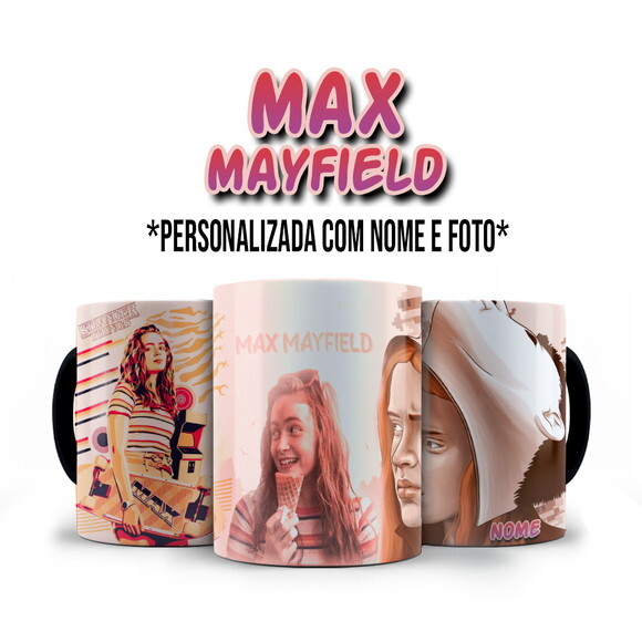Caneca Max Stranger Things Personalizado com Nome