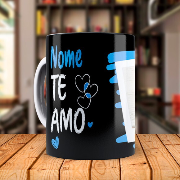 Caneca Melhor Namorado do Mundo com Nome e Foto