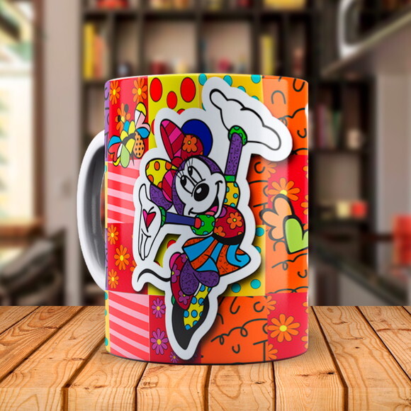 Caneca Minnie + Kit Personalizado com Nome