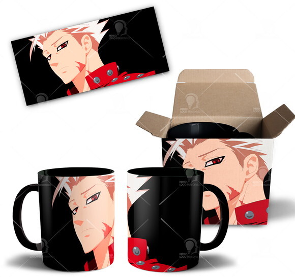 Caneca Nanatsu No Taizai Ban pecado da Ganância + Caixa