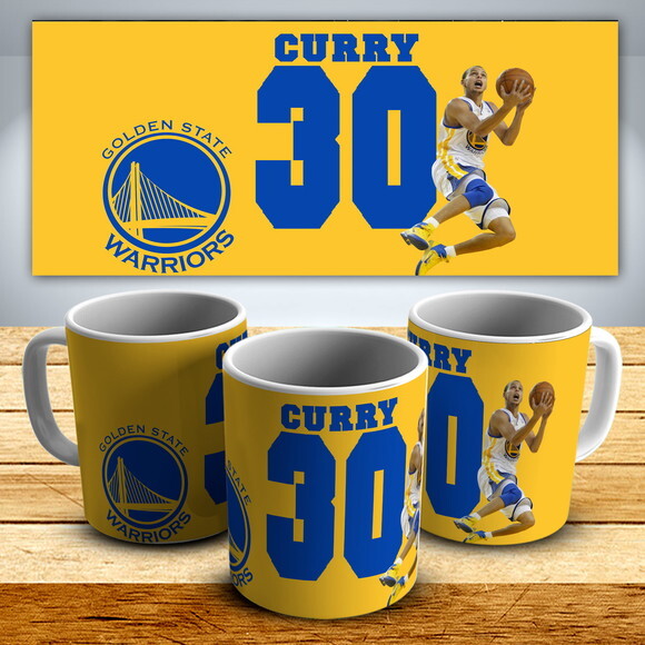 Caneca NBA Basquete Golden State Warriors Steph Curry #1