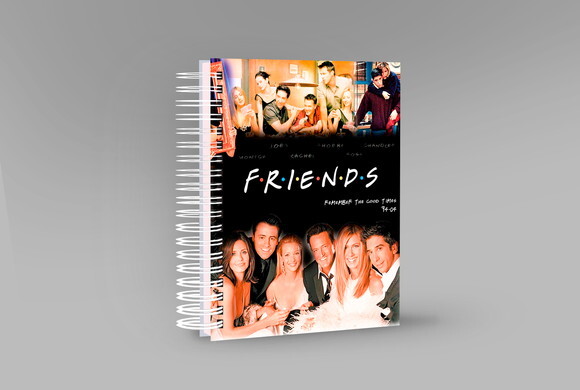 Caneca Personalizada + Kit Agenda Série Friends com Nome