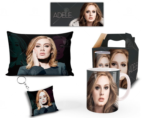 Caneca Personalizada + Kit Cantora Adele - Mod 003