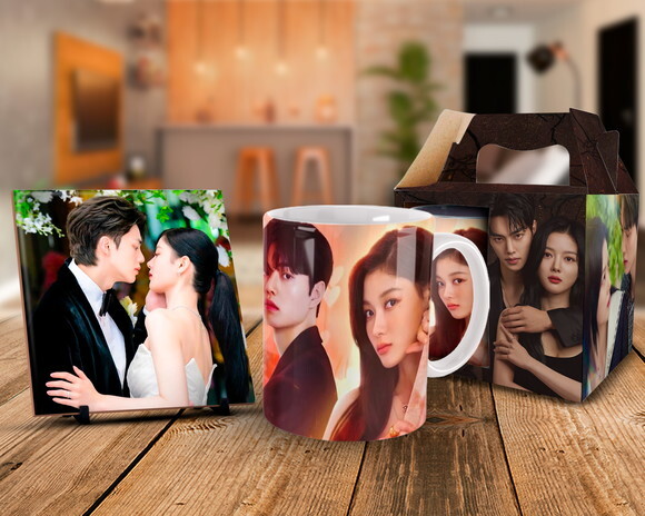 Caneca Personalizada + Kit Dorama Meu Demônio Favorito