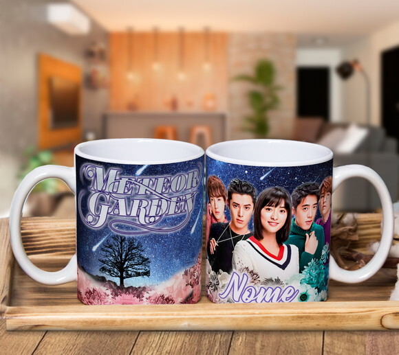 Caneca Personalizada + Kit Dorama Jardim dos Meteoros