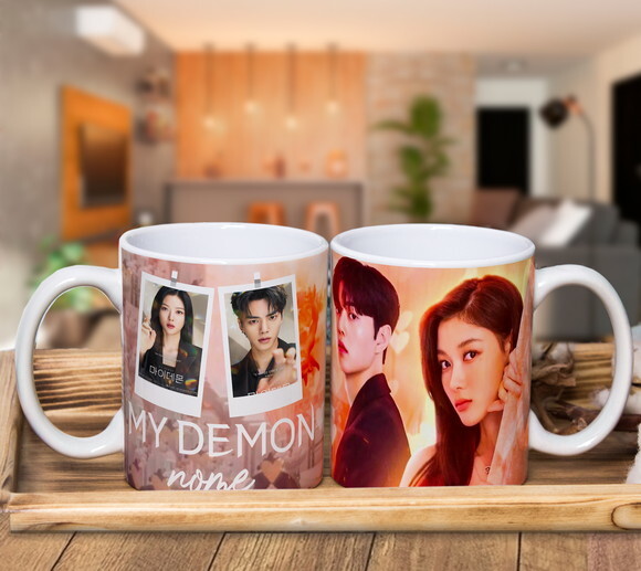 Caneca Personalizada + Kit Dorama Meu Demônio Favorito