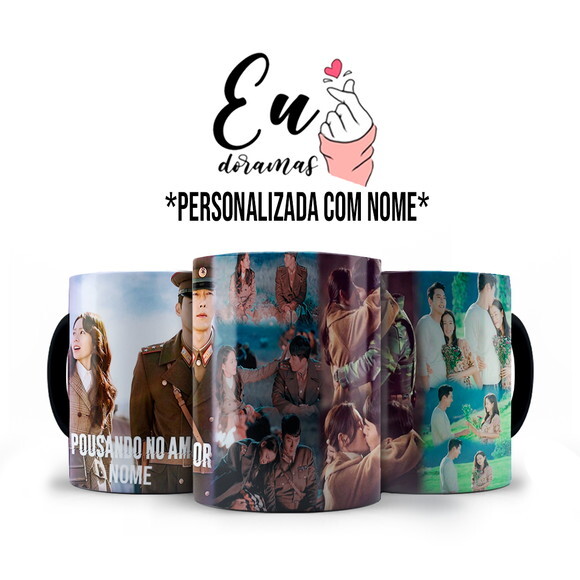 Caneca Personalizada + Kit Dorama Pousando no Amor