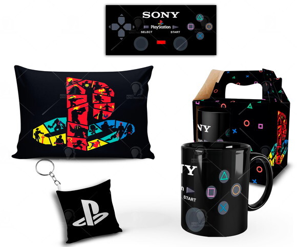Caneca Personalizada + Kit Playstation Sony - Mod 001