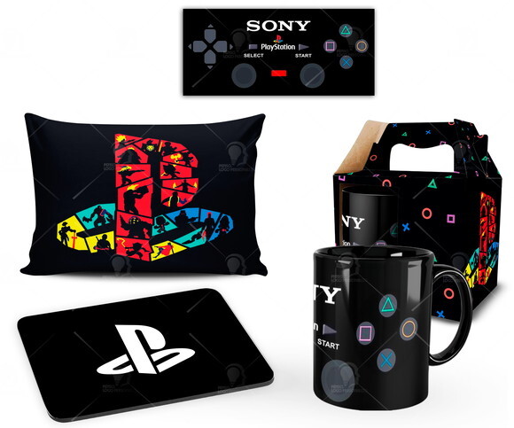 Caneca Personalizada + Kit Playstation Sony - Mod 002