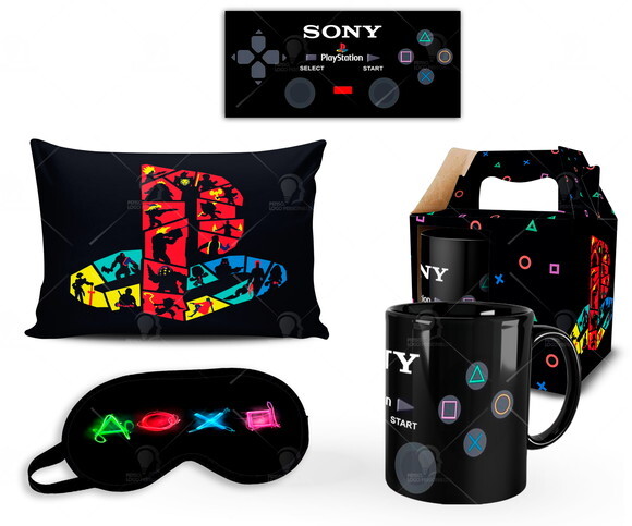 Caneca Personalizada + Kit Playstation Sony - Mod 003
