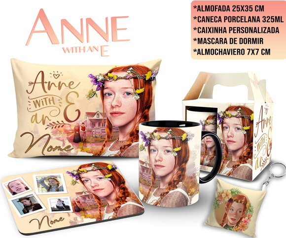 Caneca Personalizada + Kit Série Anne With An e com Nome