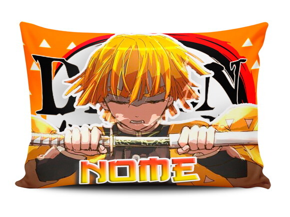 Caneca Personalizada + Kit Zenitsu Demon Slayer com Nome