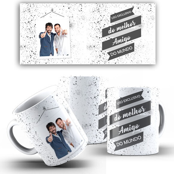 Caneca Personalizada Amigo Secreto Melhor Amigo com Foto