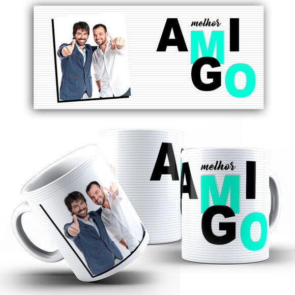 Caneca Personalizada Amigo Secreto Melhor Amigo com Foto