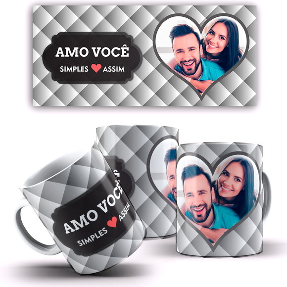 Caneca Personalizada Amo Você Simples Assim + Caixinha