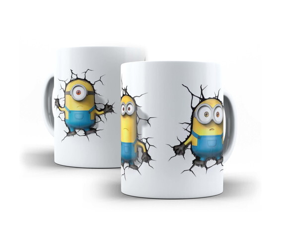 Caneca Personalizada Animação Minions + Caixa #1
