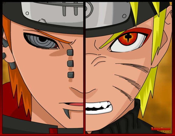 Caneca Personalizada Anime Naruto Shippuden vs Pain! 1 unid