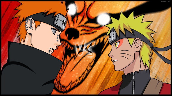 Caneca Personalizada Anime Naruto Shippuden vs Pain! 1 unid