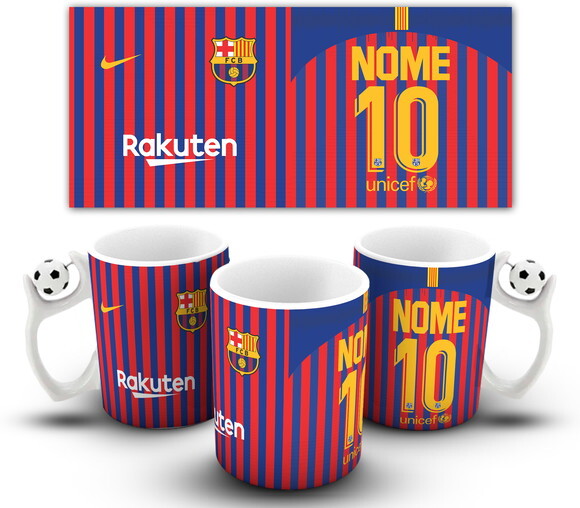 Caneca Personalizada Barcelona Camisa 2019 Com Seu Nome!!!