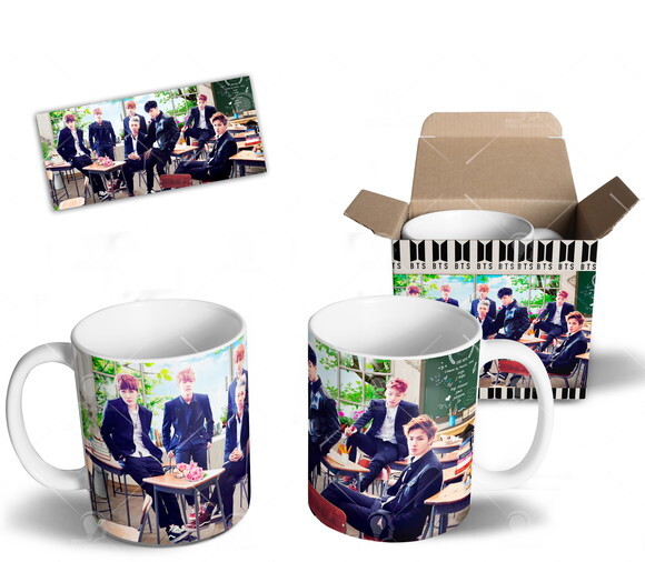 Caneca Personalizada BTS K-POP - Mod 001
