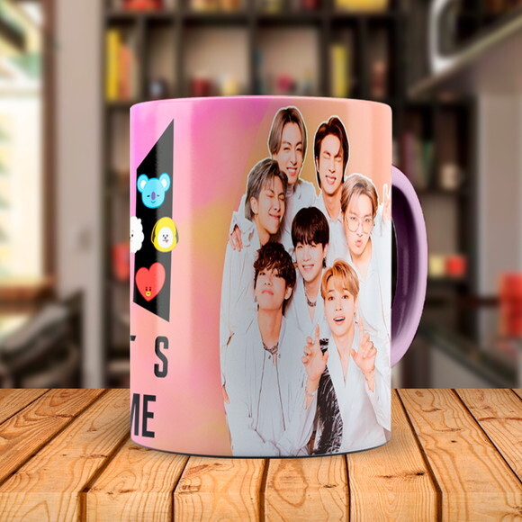 Caneca Personalizada Bts K-pop Personalizada com Nome