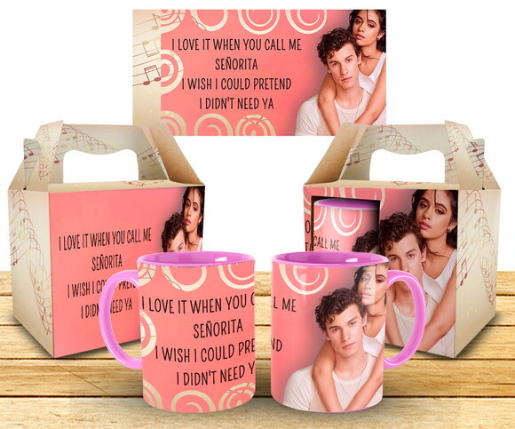 Caneca Personalizada Camila Cabello Senorita + Caixinha!!#2