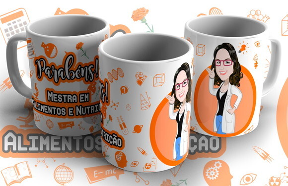 Caneca Personalizada Caricatura Profissional + Caixinha!!!
