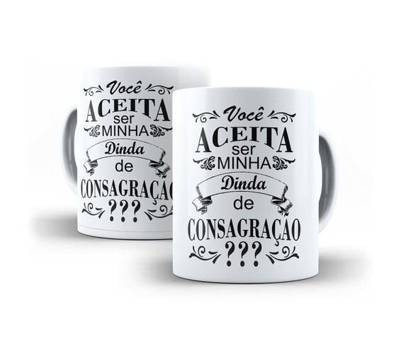 Caneca Personalizada Casamento Convite Madrinha #1