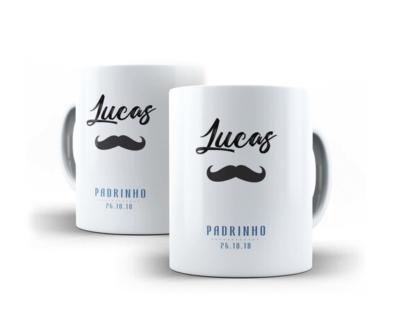 Caneca Personalizada Casamento Convite Padrinho #4