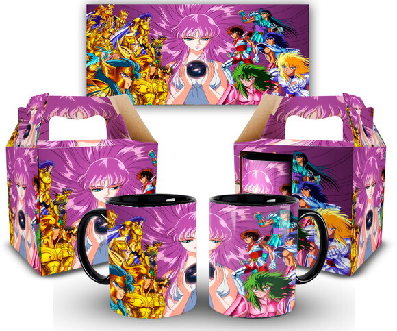 Caneca Personalizada Cavaleiros do Zodíaco Saint Seiya 1 uni