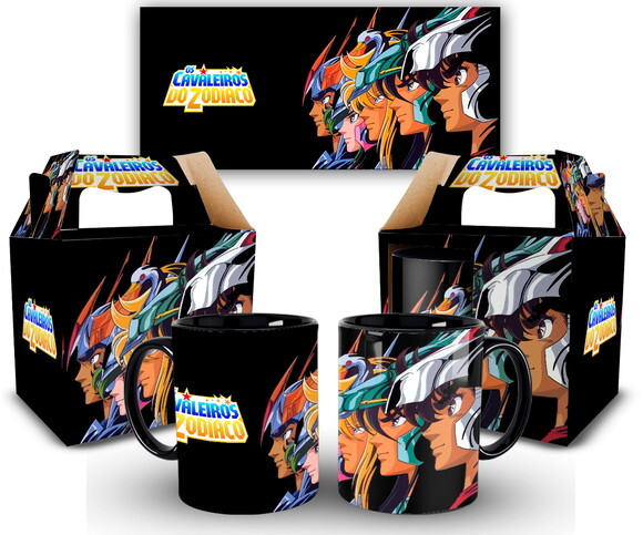 Caneca Personalizada Cavaleiros do Zodíaco Saint Seiya 1 uni