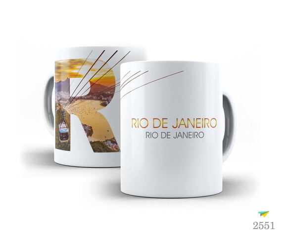 Caneca Personalizada Cidade Turística Rio De Janeiro Mod 2