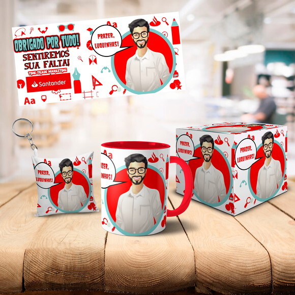 Caneca Personalizada com Caricatura Profissional+Kit!!#1
