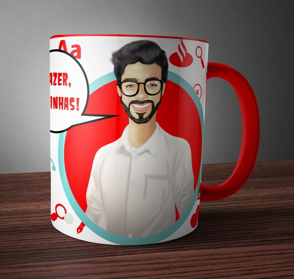 Caneca Personalizada com Caricatura Profissional+Kit!!#1