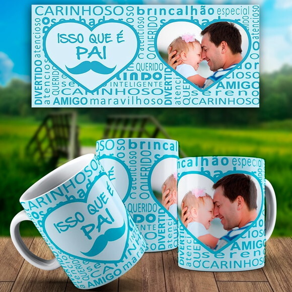 Caneca Personalizada DIa dos Pais com Foto +Caixa #19
