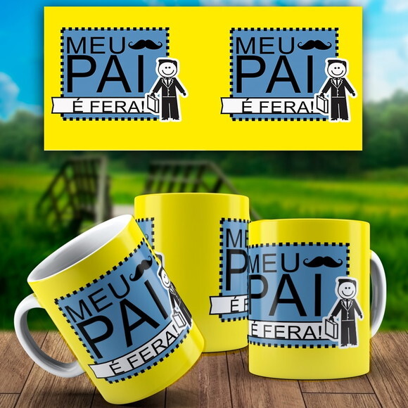 Caneca Personalizada DIa dos Pais Presente + Caixinha #20