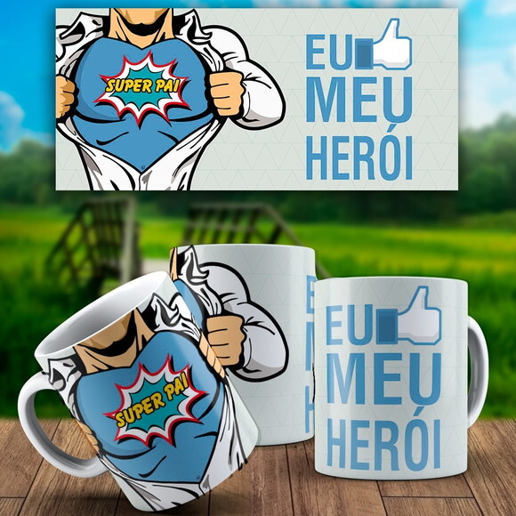Caneca Personalizada DIa dos Pais Presente + Caixinha #5