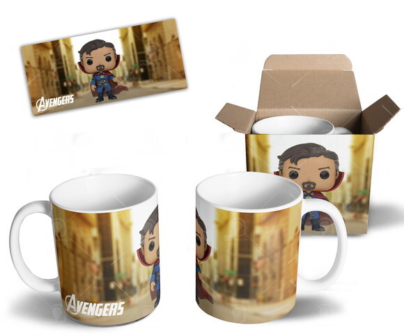 Caneca Personalizada Doutor Estranho Vingadores Funko