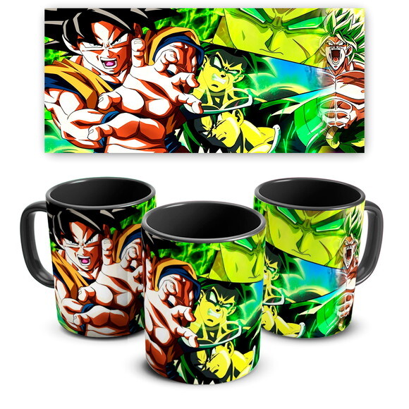 Caneca Personalizada Dragon Ball Super Broly vs Goku + Cx 26