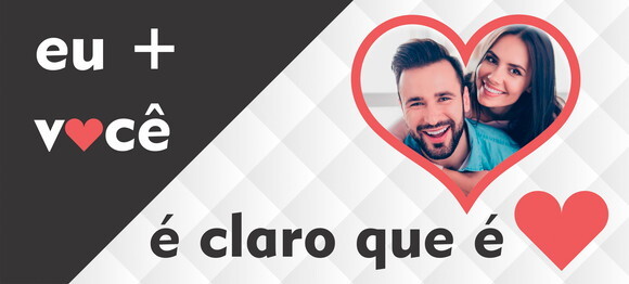 Caneca Personalizada E Azulejo Eu + Você É Amor + Caixinha!!