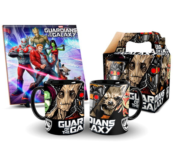 Caneca Personalizada E Azulejo Marvel Guardiões da Galaxia!!