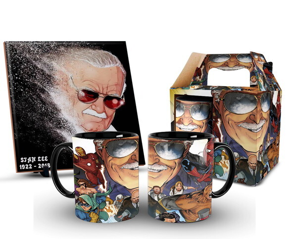 Caneca Personalizada E Azulejo Marvel Stan Lee !!! 1 unidade