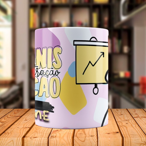 Caneca Personalizada Flork Profissão Administração com Nome