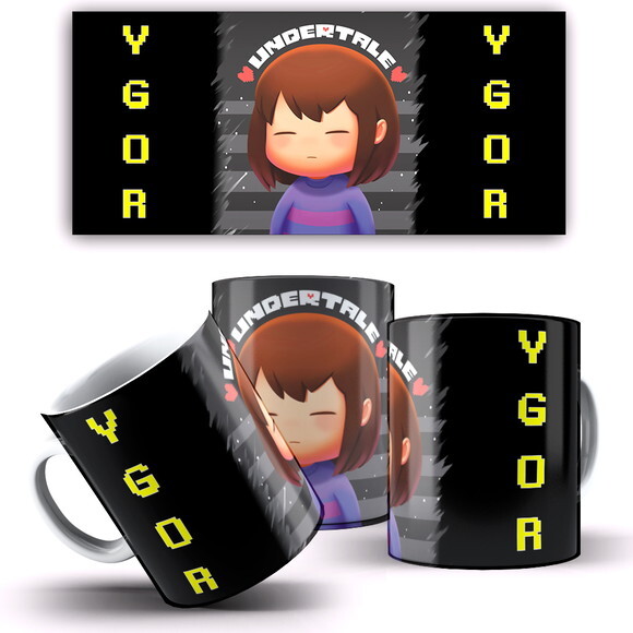 Caneca Personalizada Game Rpg Undertale Com Seu Nome!!!