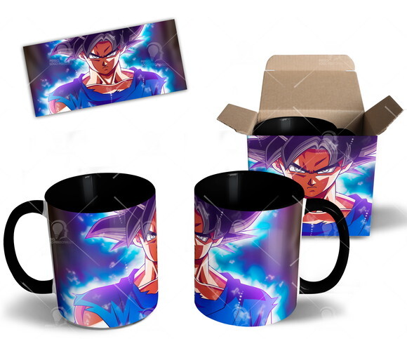 Caneca Personalizada Goku Instinto Superior + Caixinha